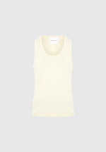 Justin - Ribbed Cotton Vest - Cream
