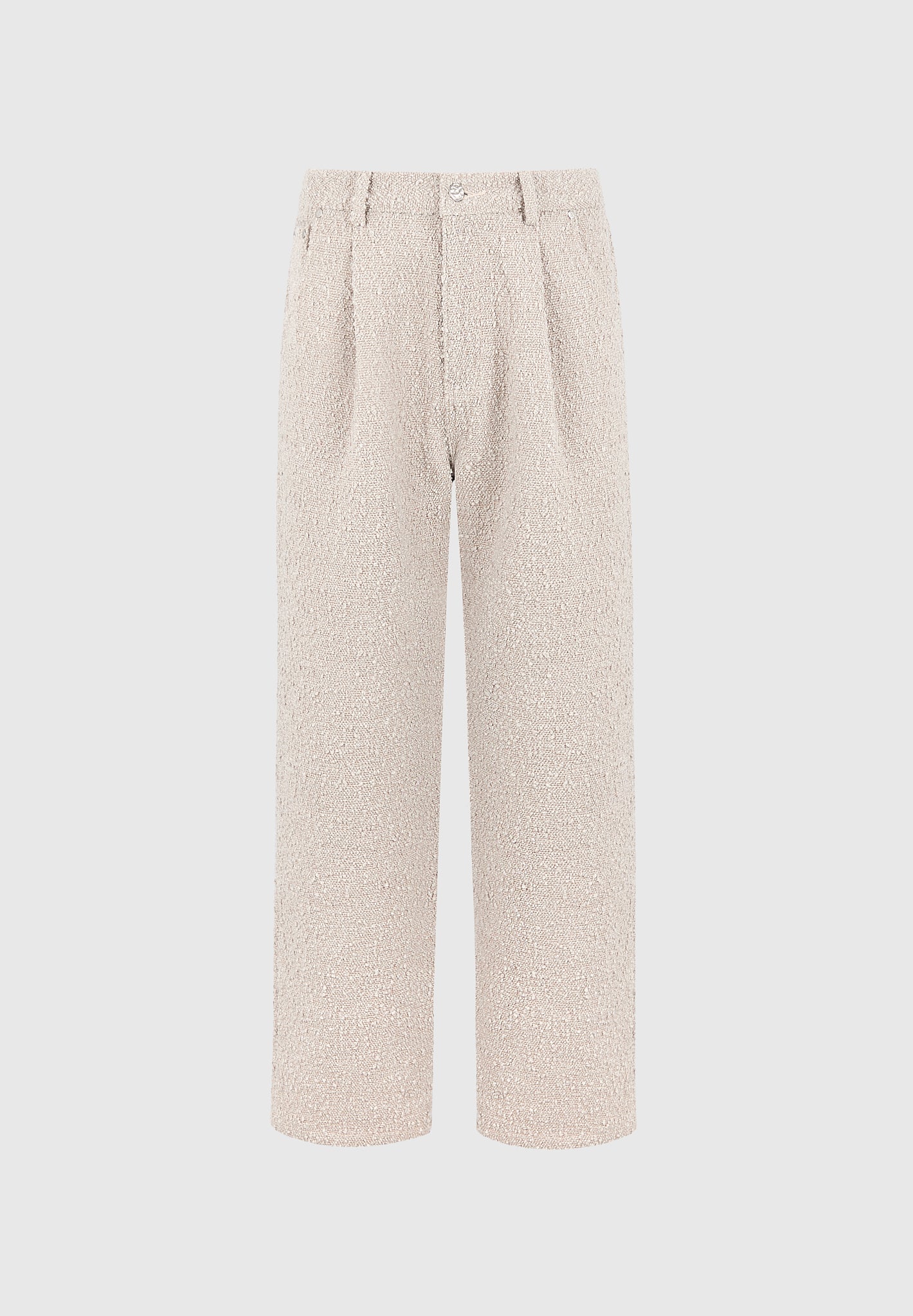 Arnault - Boucle Pleated Jeans - Beige