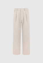 Arnault - Boucle Pleated Jeans - Beige