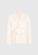 Didier - Double Breasted Tailored Suit Jacket - Cream