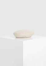 Anya - Leather Beret - Beige