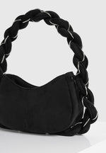 somme-suede-handbag-black-silver