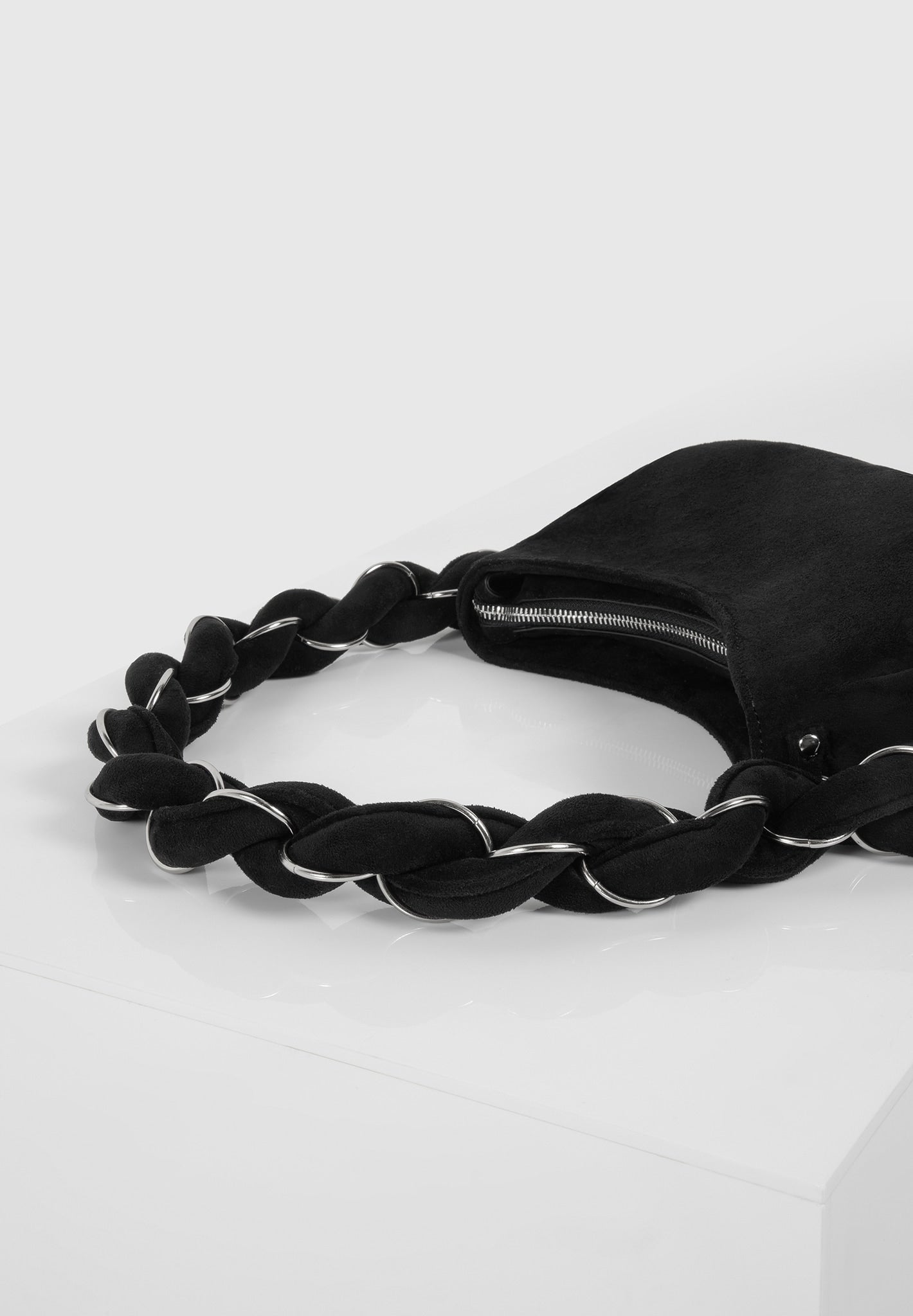somme-suede-handbag-black-silver