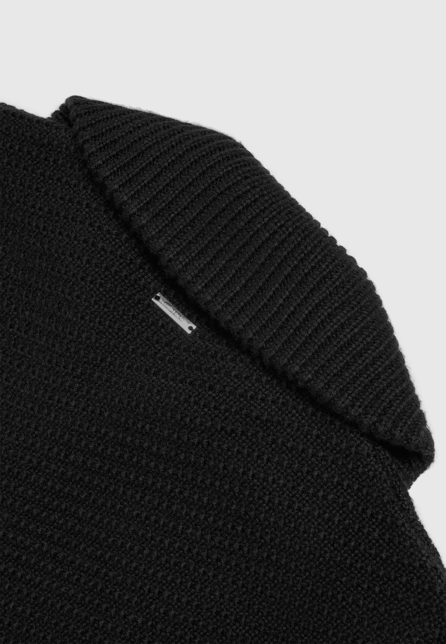 diagonal-knit-cardigan-black