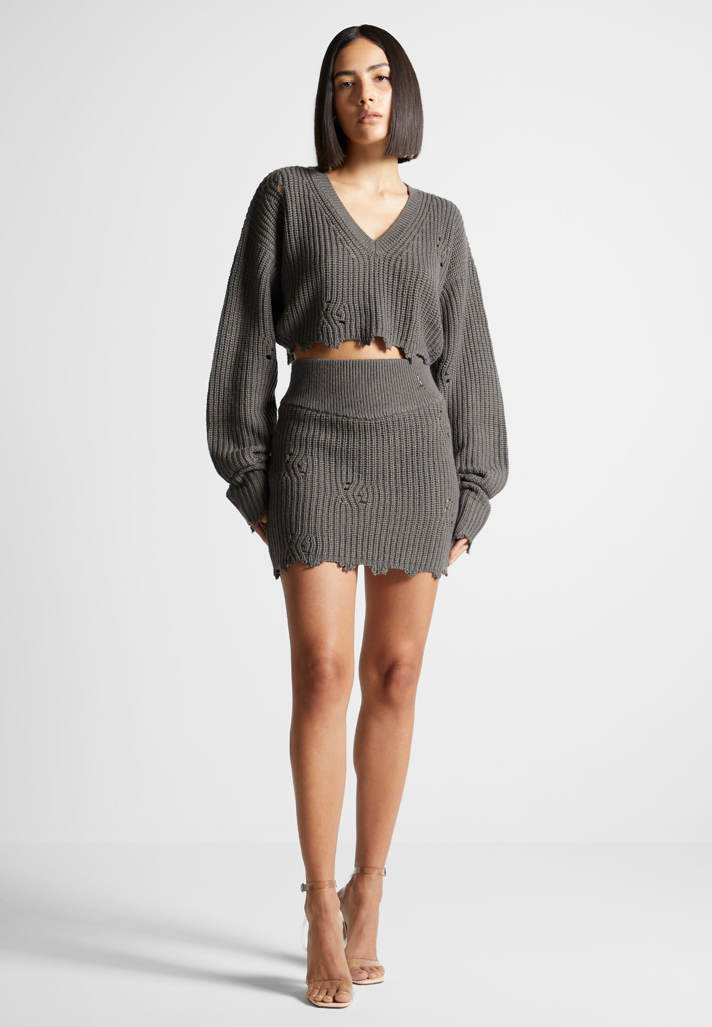 Knit discount mini skirt