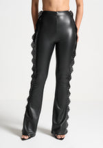 lace-trim-vegan-leather-fit-and-flare-leggings-black