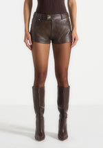 Samia - Vintage Mini Shorts - Brown