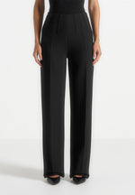 Rafaela - Corset Waist Tailored Trousers - Black
