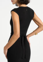 knitted-midaxi-dress-with-belt-black
