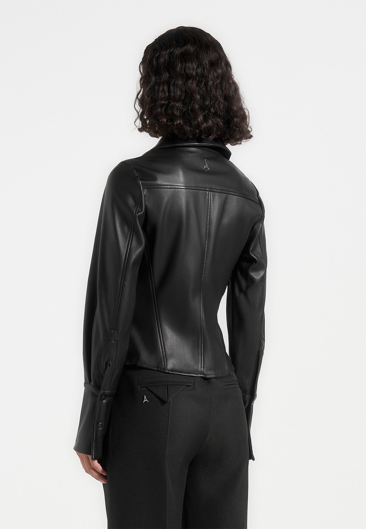 vegan-leather-angled-shirt-black