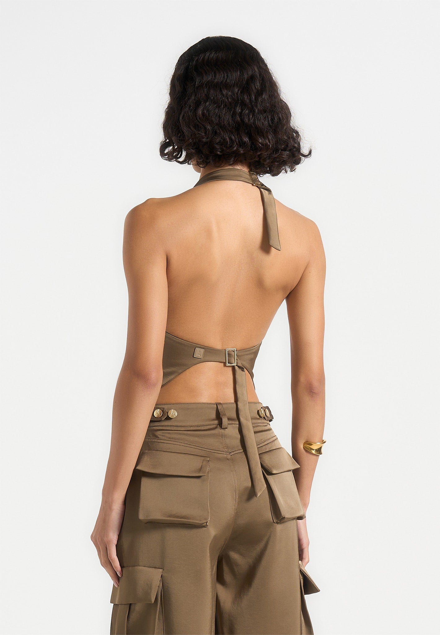 satin-halterneck-backless-top-dark-olive