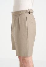 twin-pleat-tailored-shorts-beige
