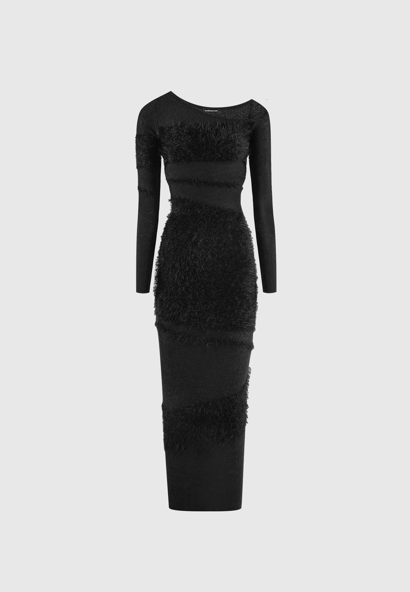 off-shoulder-knitted-midi-dress-black