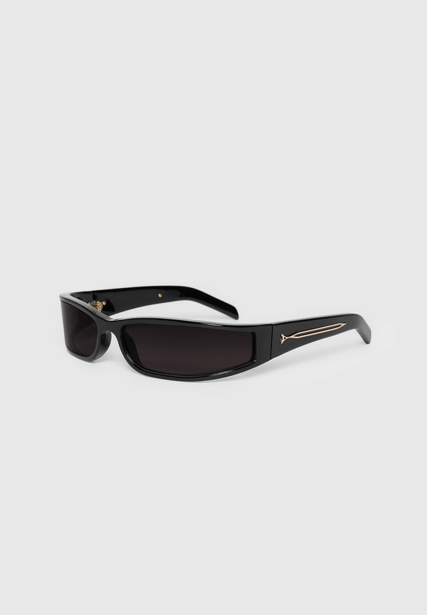 Zayn - Wraparound Sunglasses - Black