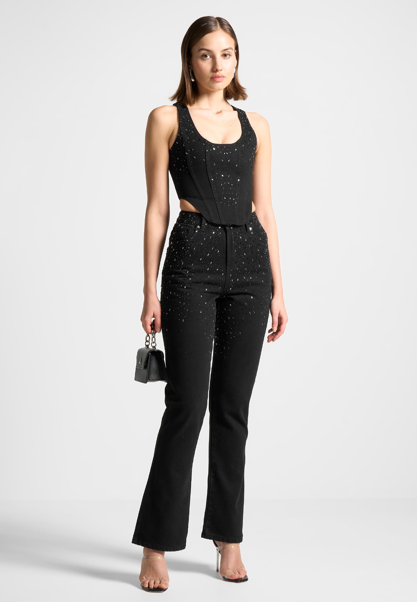 Mini flare jeans sales