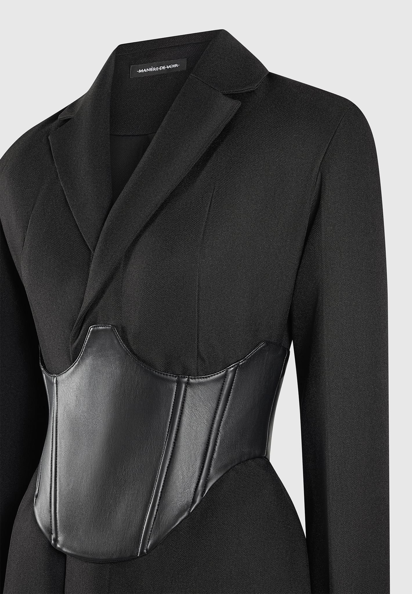 tailored-blazer-dress-with-reversible-corset-black
