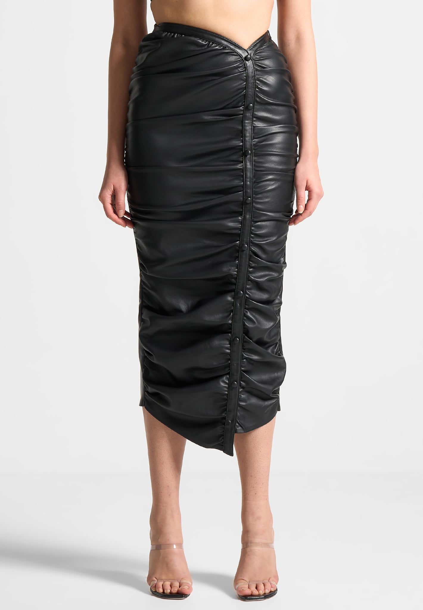 Ruched midaxi skirt on sale