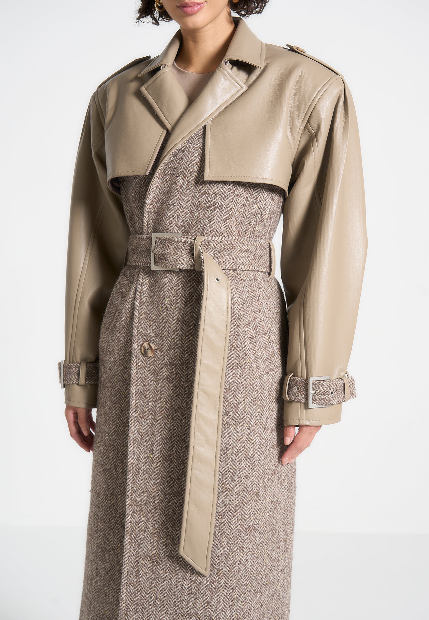 herringbone-wool-leather-trench-coat-taupe