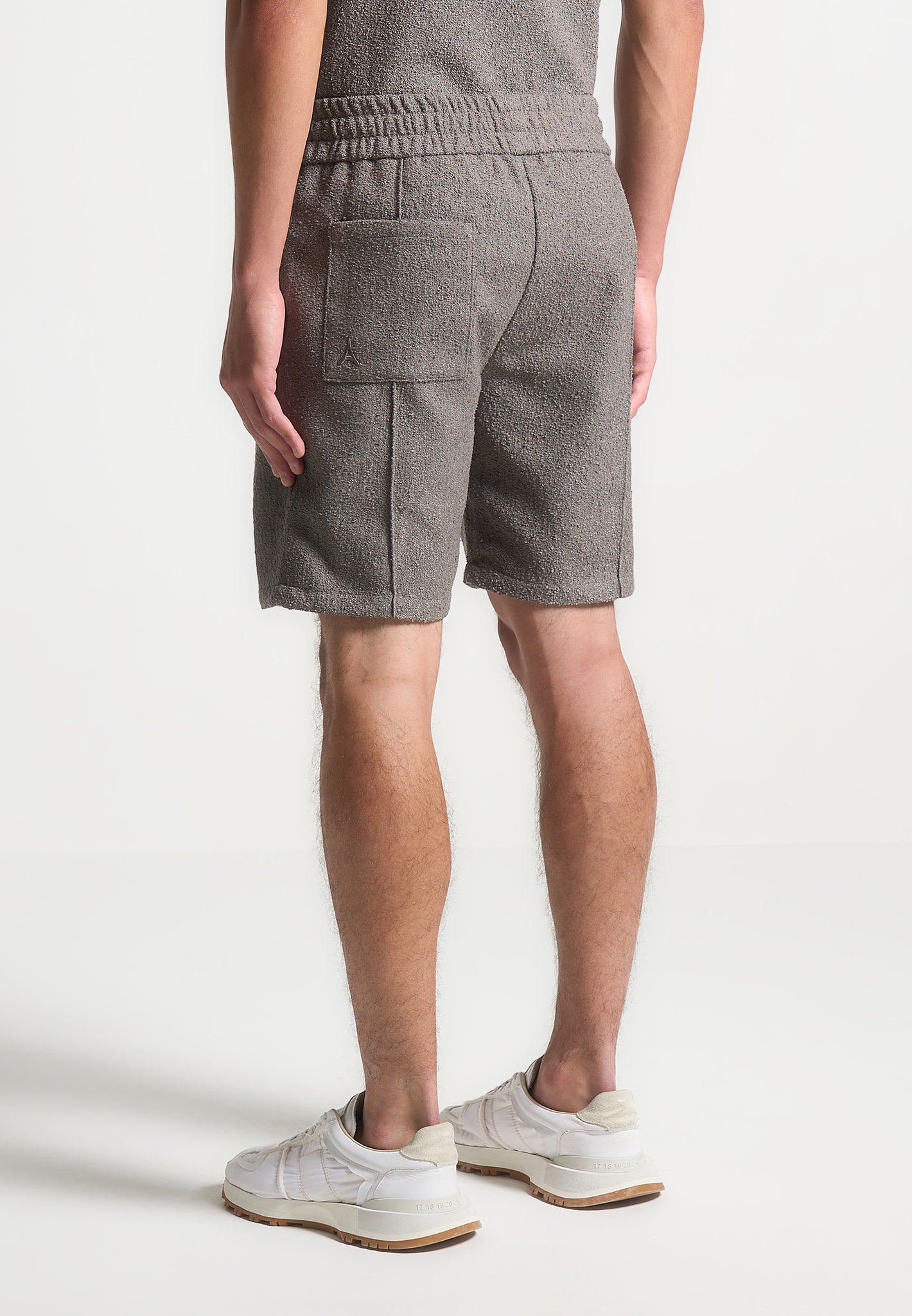 boucle-pintuck-shorts-charcoal-grey