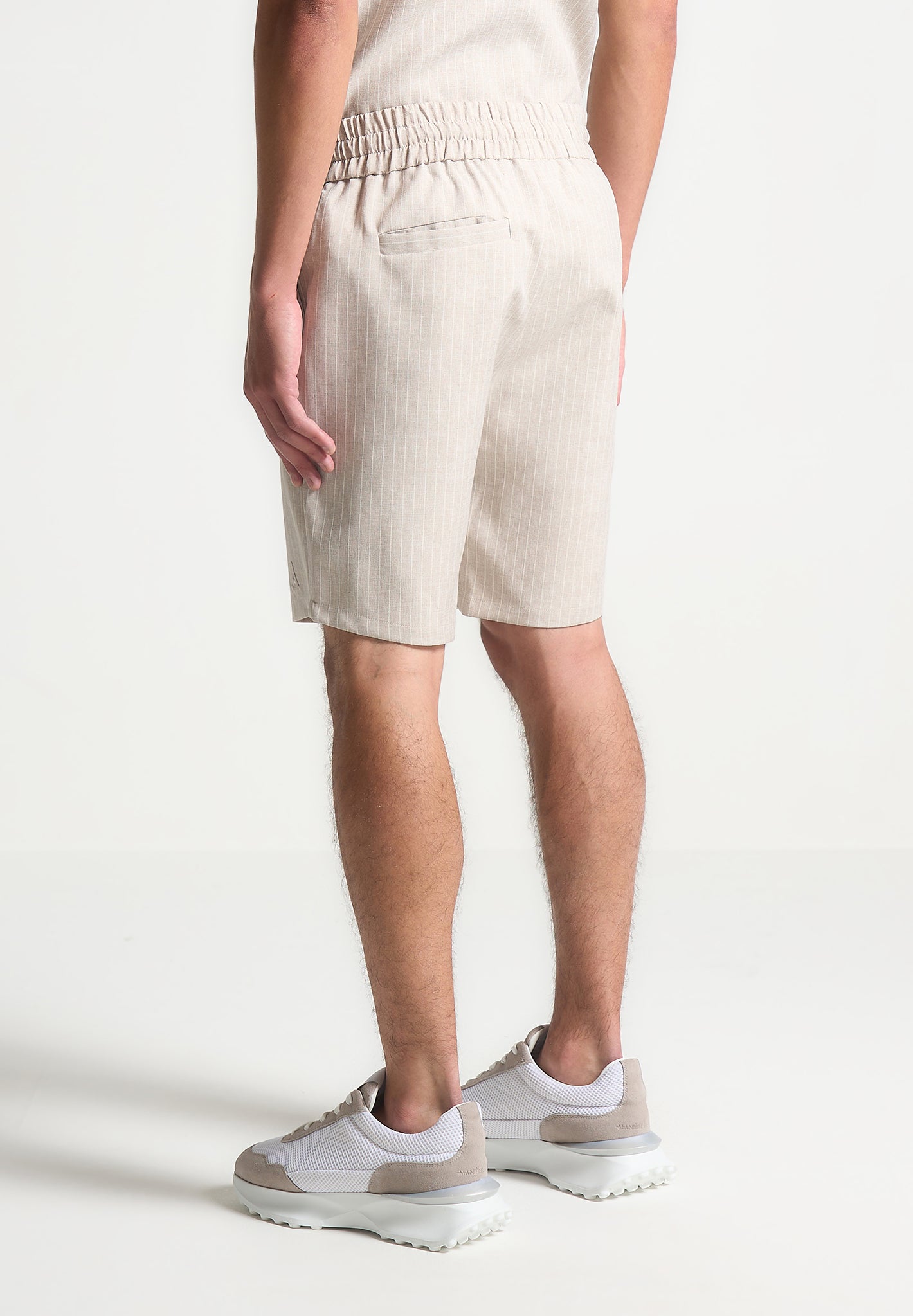 pinstripe-shorts-beige