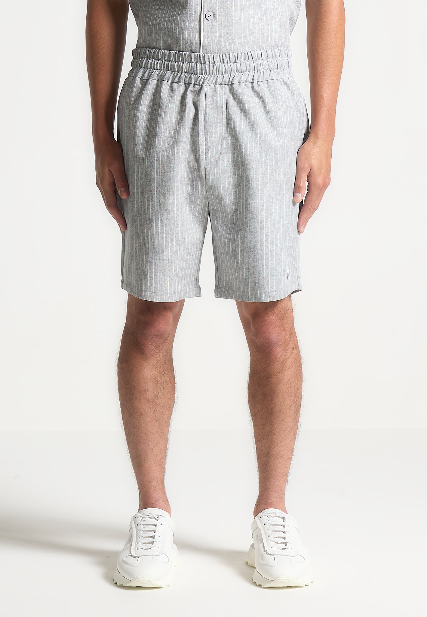 pinstripe-shorts-grey