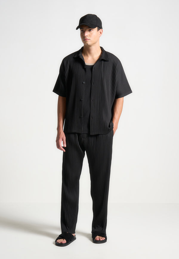 Pascal - Pleated Shirt - Black
