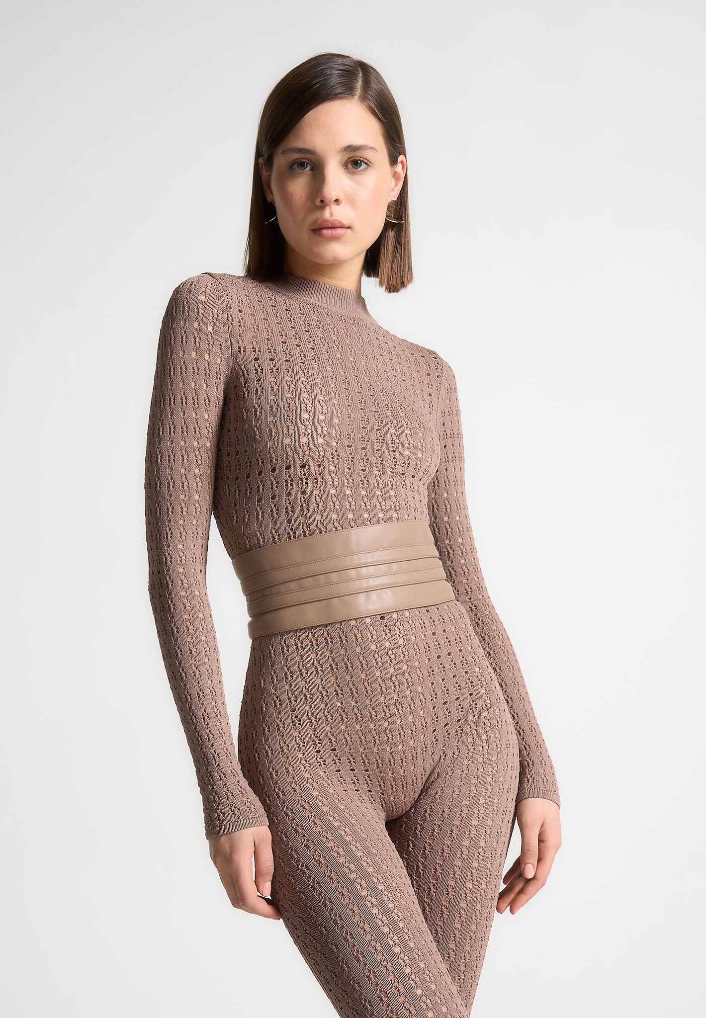 pointelle-knit-long-sleeve-jumpsuit-with-belt-taupe