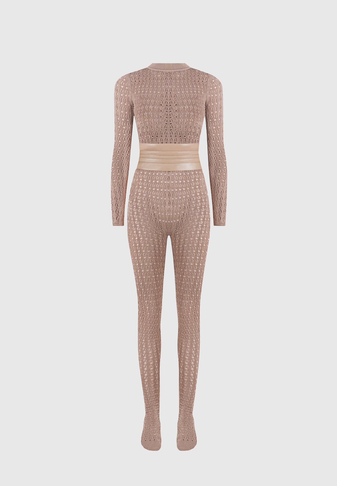pointelle-knit-long-sleeve-jumpsuit-with-belt-taupe