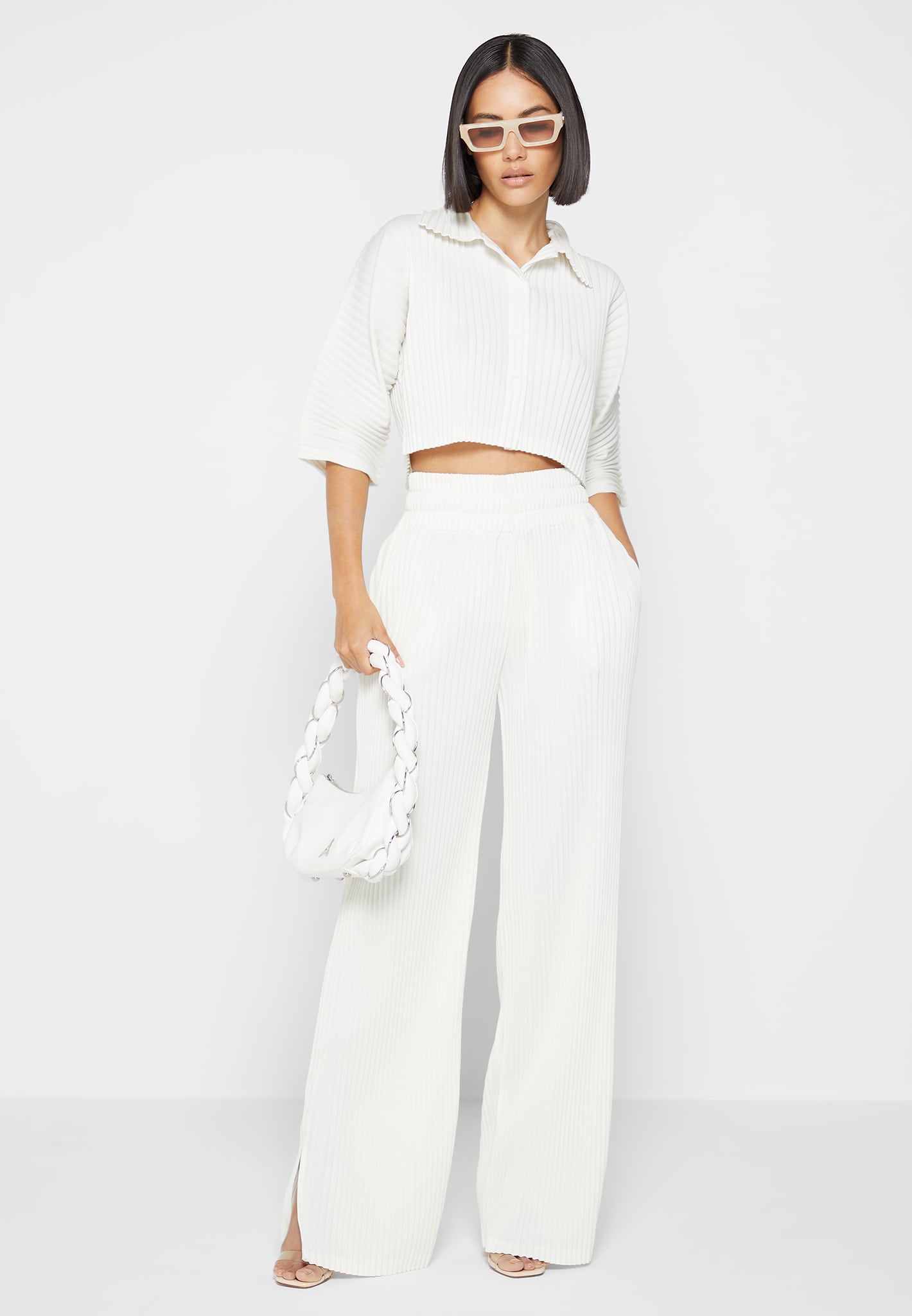 Pleated Trousers - Off White