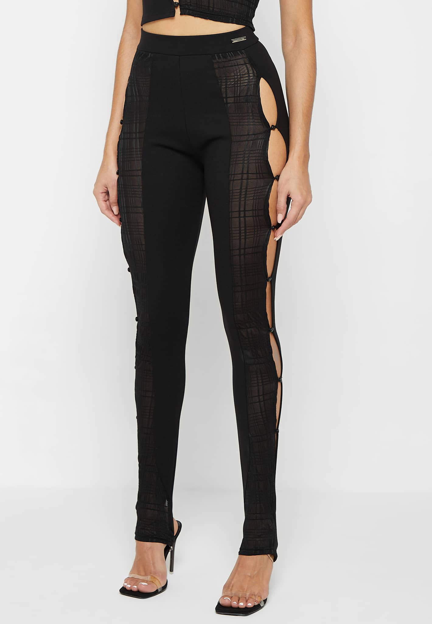 Workout Clothes Workout Leggings With Mesh Cutouts Mesh Lace