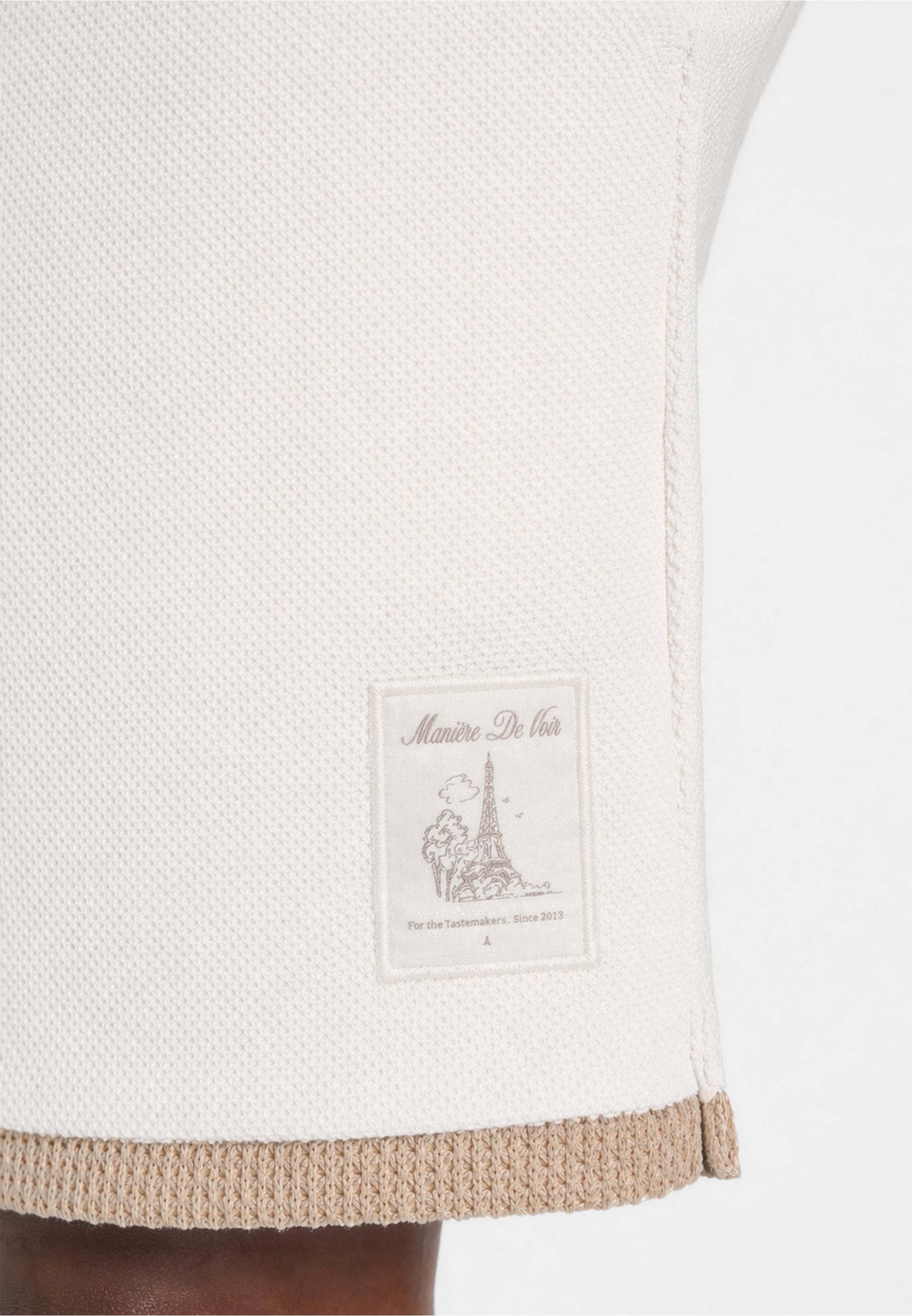 Reuben - Crochet Detail Shorts - Cream