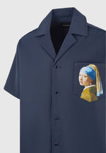 Stephane - "A Girl With A Pearl Earring" Boxy Shirt - Indigo
