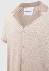 Martial - Ombré Knit Revere Shirt - Beige/White