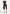 Angled Waist Capri Leggings - Black