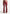 Caroline - Tacked Leather Flared Trousers - Wine Red