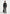 Pierre - Relaxed Fit Hatched Pleated Tailored Trousers - Dark Grey