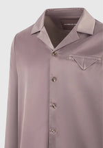 Greg - Satin Overshirt - Taupe