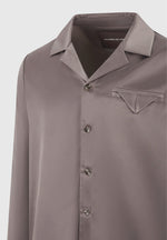 Constant - Satin Overshirt - Taupe