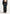 Satin Drape Belted Maxi Skirt - Black