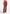 Caroline - Tacked Leather Flared Trousers - Wine Red