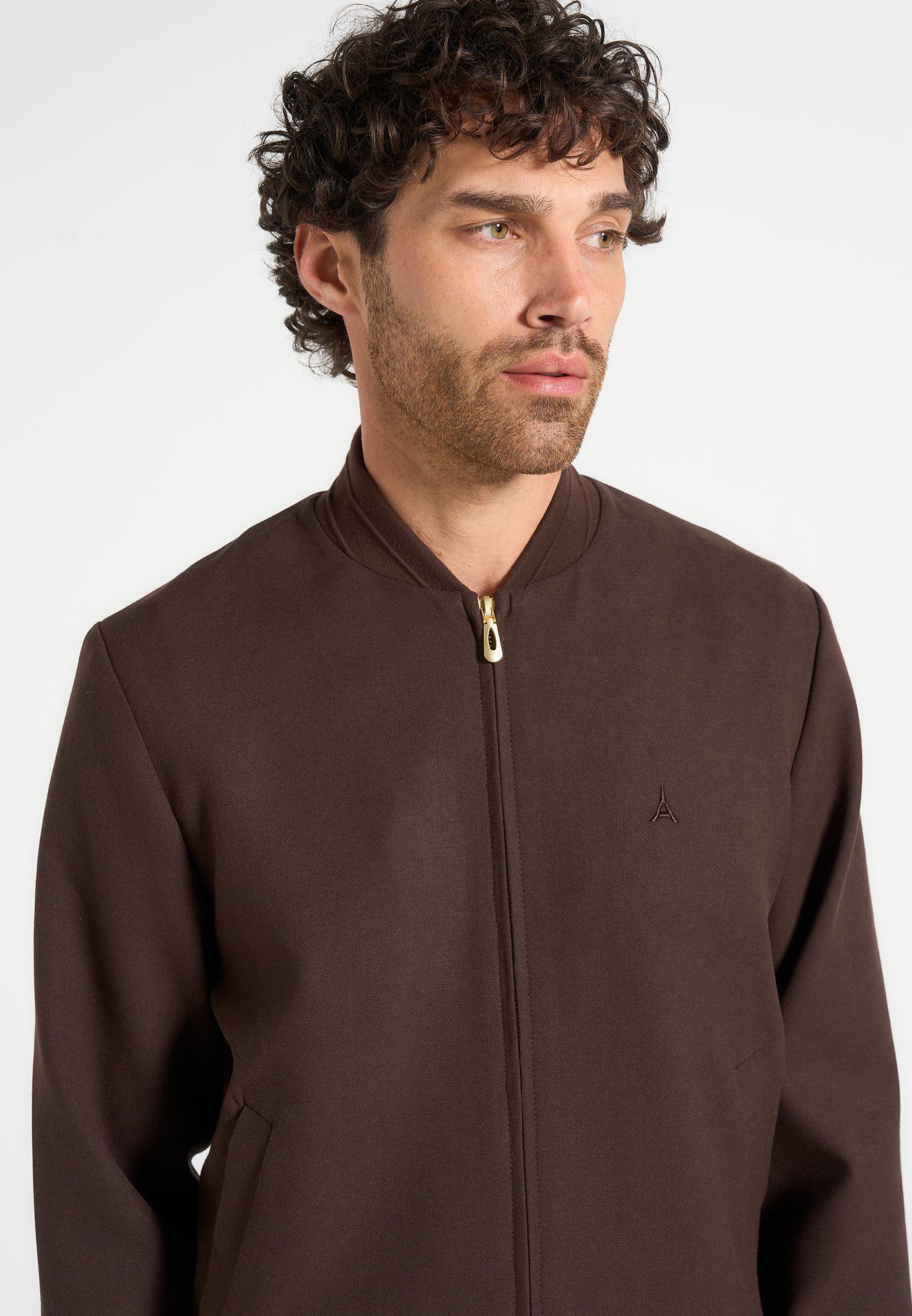 Sami - Tailored Bomber Jacket - Brown