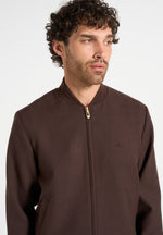 Sami - Tailored Bomber Jacket - Brown