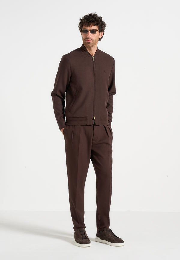 Sami - Tailored Bomber Jacket - Brown