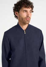 Sami - Tailored Bomber Jacket - Navy
