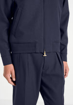 Sami - Tailored Bomber Jacket - Navy