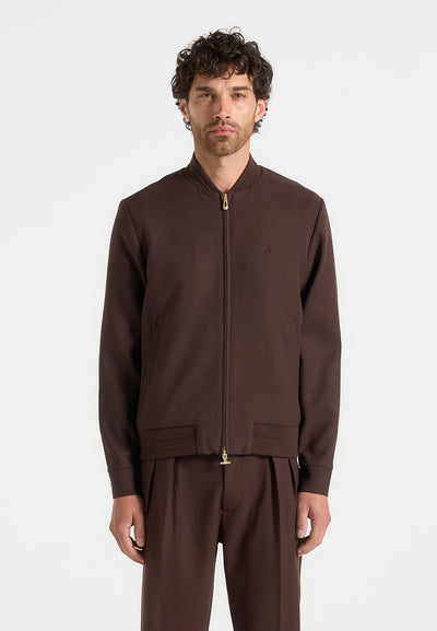 Sami - Tailored Bomber Jacket - Brown