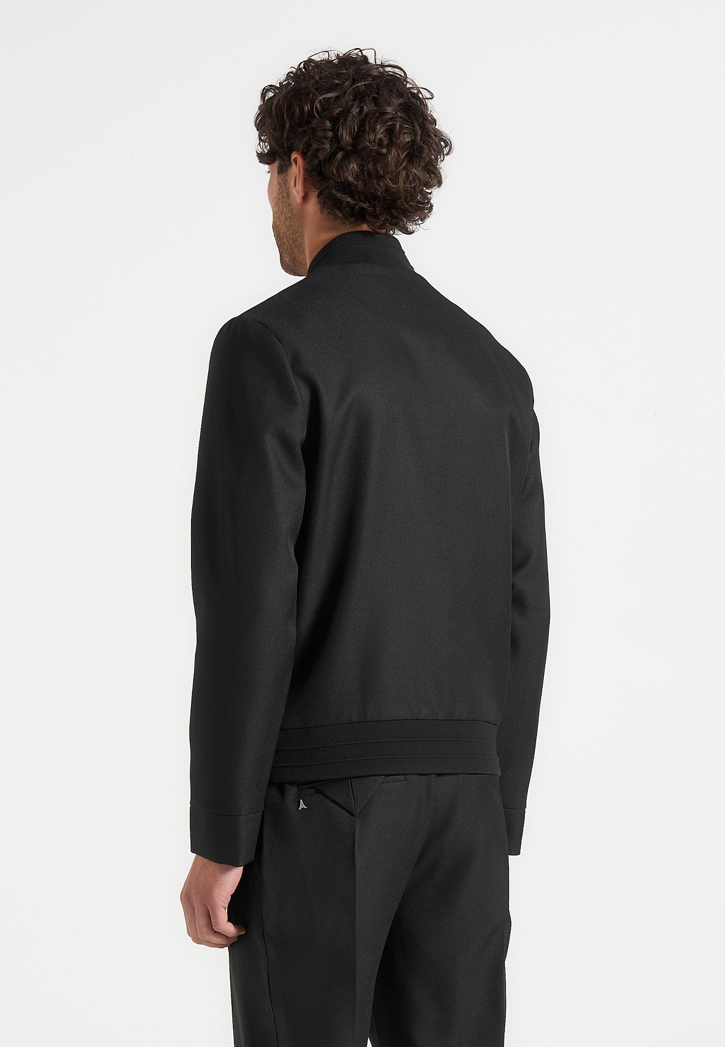 Sami - Tailored Bomber Jacket - Black
