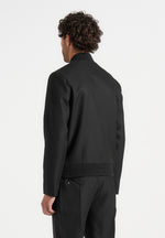 Sami - Tailored Bomber Jacket - Black