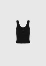 Pearl - Eiffel Knitted Tank Top - Black