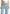 Sara - Boucle Straight Leg Jeans - Light Blue